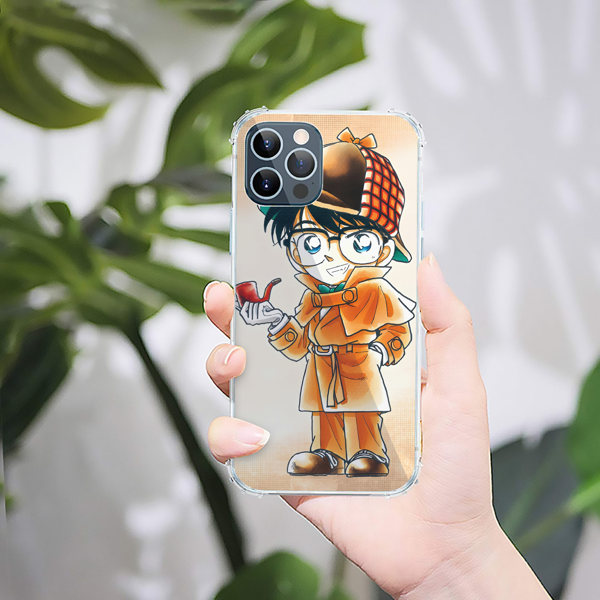 （画像用） 名探偵コナン Detective Conan 【iPhone 12シリーズ対応】透明スマホケース（クリアソフトケース）